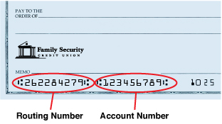 Check Routing Number Account Number Diagram